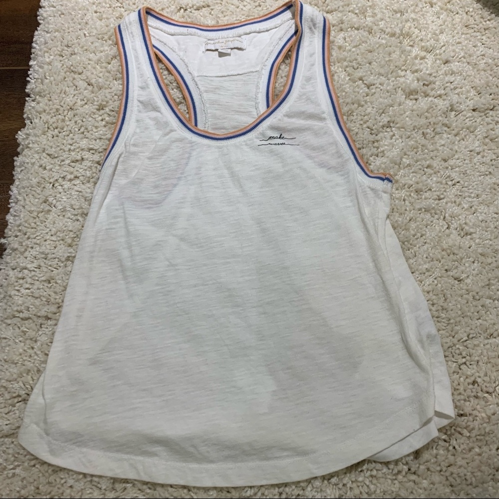 Spiritual Gangster White Racer Back Tank Top - XS
